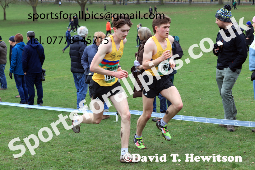 Mens Under-20s 2026 UK CAU Inter Counties Cross Country, Wollaton Park, Nottingham. Photo: David T. Hewitson/Sports for All Pics